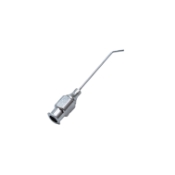 Viscoelastic Injection (Healon Aspirating) Cannula, 21ga, Angled 50 Degrees Shaft, 5mm Tip To Bend, Flattened Tip, Dull Finish, Working Length 29mm, Overall Length 1-3/4" (45mm) E0497,91-7032,1231E,91-7032,E0497